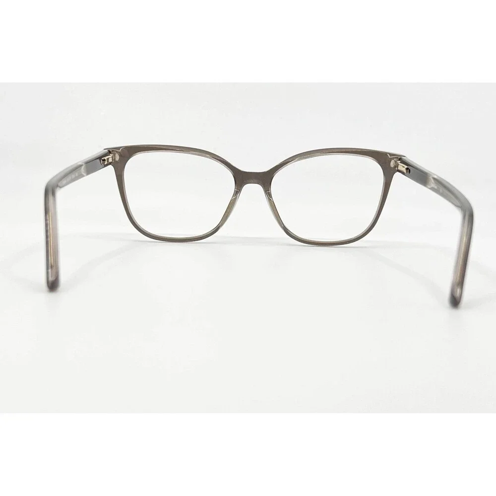 Bebe Eyeglasses Frames Women Gray Brown Cat Eye Studded BB5122 52-16-135